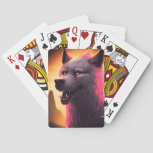 Jeu De Cartes Loup effrayant