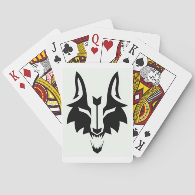 Jeu De Cartes Loup jouant aux cartes (dos)