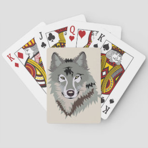 Jeu De Cartes Loup réaliste