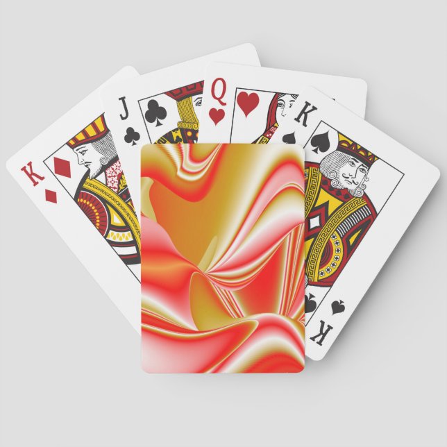 Jeu De Cartes Love and Gold Abstrait 3D Rainbowart (dos)