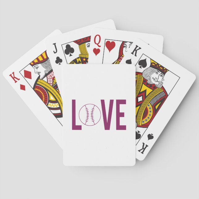 Jeu De Cartes Love Baseball Playing Cartes (dos)