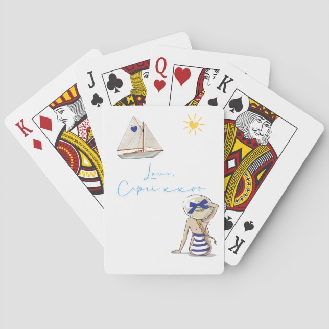 Jeu De Cartes Love, Capri xxoo Classic Playing Cards (dos)