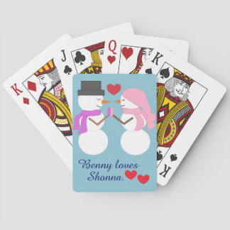 Jeu De Cartes Love & Snowpeople:  Ligth Blue