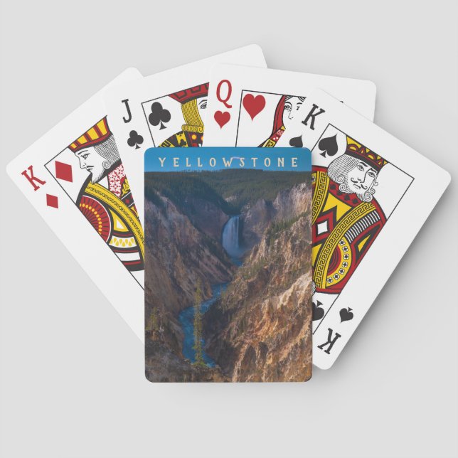 Jeu De Cartes Lower Falls Grand Canyon du Yellowstone (dos)