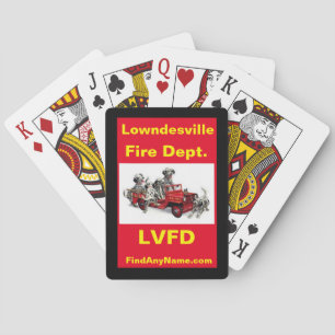 Jeu De Cartes Lowndesville Dalmations VFD Jouer aux cartes