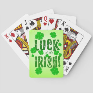 Jeu De Cartes Luck o the Irish Lucky Four Leaf Clovers