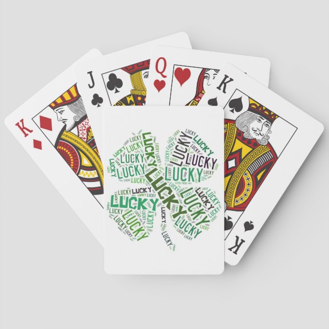 Jeu De Cartes Lucky Clover Word (dos)