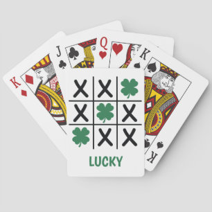 Jeu De Cartes Lucky Shamrock Tic Tac Toe