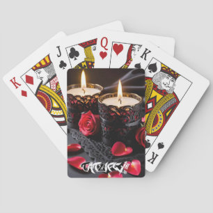 Jeu De Cartes Lumineuse à la bougie Romance Classic Playing Card
