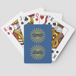 Jeu De Cartes Lunettes Nerd ensoleillées + votre backgr. & idées