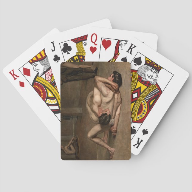 Jeu De Cartes Lutteurs (par Thomas Eakins) (dos)