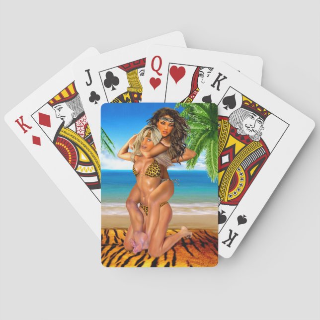 Jeu De Cartes Lutteurs rusés de jungle (dos)