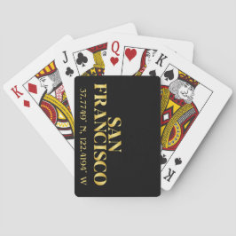 Jeu De Cartes Lux Gold San Francisco Latitude & Longitude