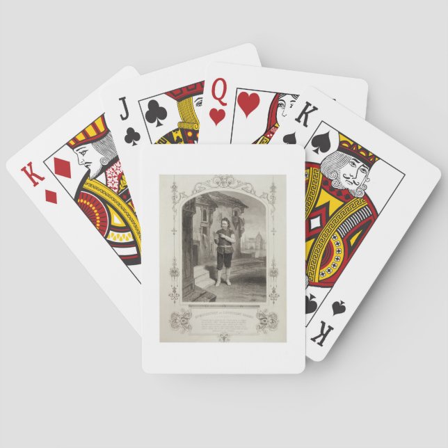Jeu De Cartes M. Buckstone comme Lancelot Gobbo, scène 2 de (dos)