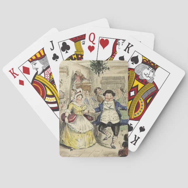 Jeu De Cartes M. et Mme Fezziwig Jouer aux cartes (dos)