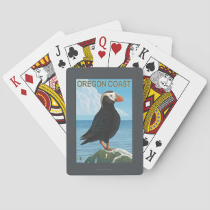 Jeu De Cartes Macareux tufté de côte de l'Orégon