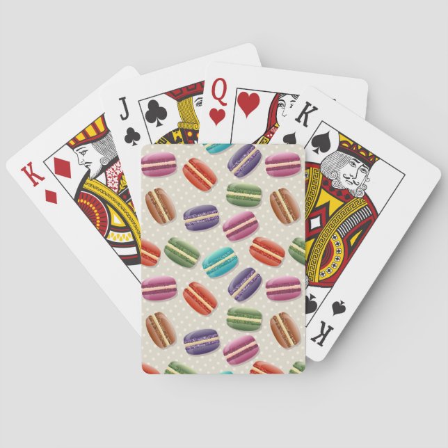 Jeu De Cartes macarons jouant aux cartes (dos)