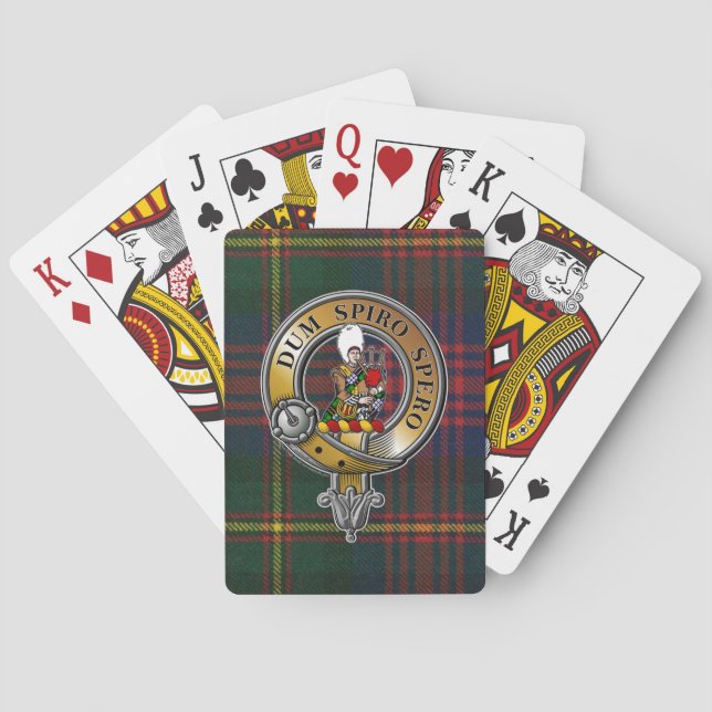 Jeu De Cartes MacLennan Tartan & Badge (dos)