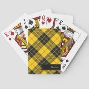 Jeu De Cartes MacLeod Scottish Clan Tartan Plaid Motif