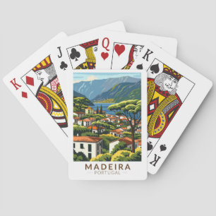 Jeu De Cartes Madeira Portugal Island Travel Art Vintage