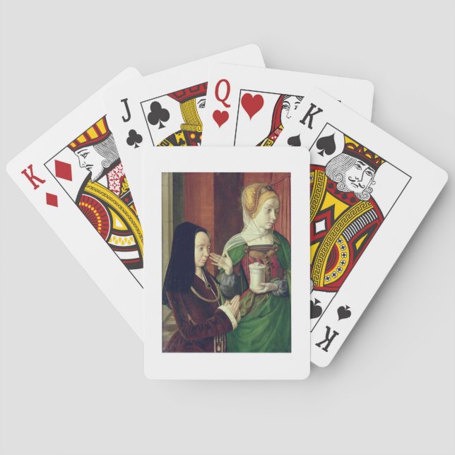 Jeu De Cartes Madeleine de Bourgogne présentée par Sainte Marie  (dos)