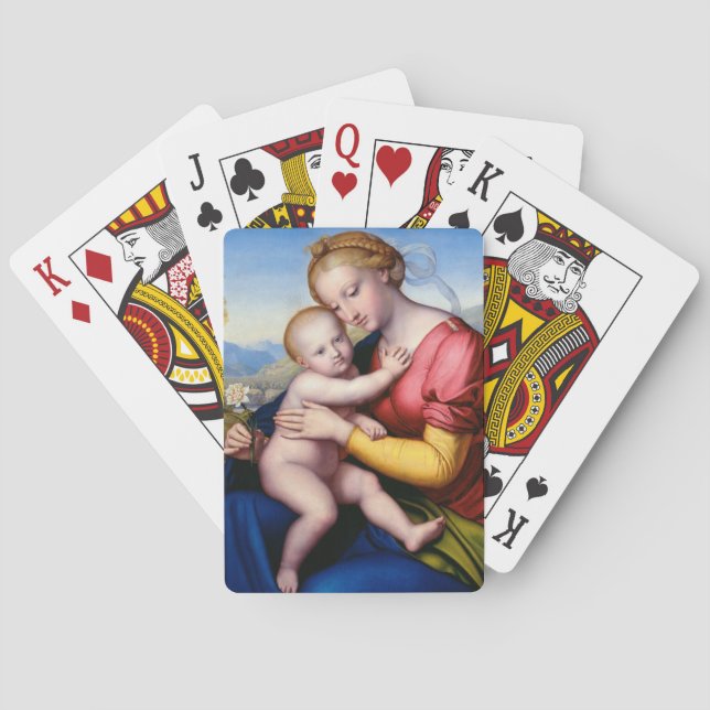 Jeu De Cartes Madone et Enfant (dos)