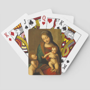 Jeu De Cartes Madonna et l'enfant avec les saints