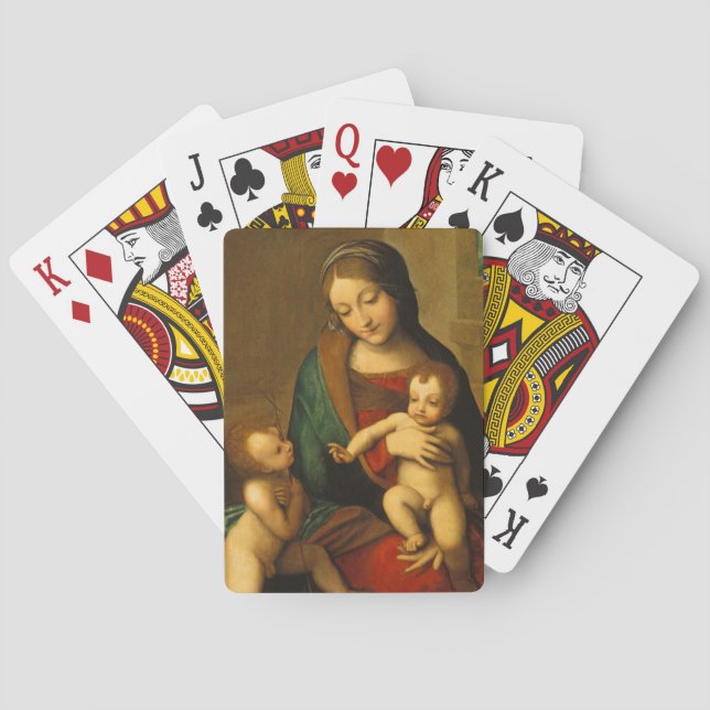 Jeu De Cartes Madonna et l'enfant avec les saints (dos)