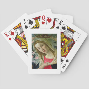 Jeu De Cartes Madonna et l'enfant couronné par les anges, détail