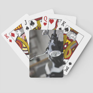Jeu De Cartes Madrid, scooter Vespa noir