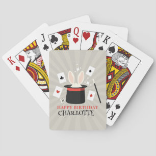 Jeu De Cartes Magicien Show Magicien Enfants Anniversaire Nom pe
