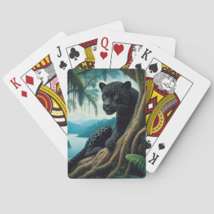 Jeu De Cartes Magnifique Jaguar Noir 