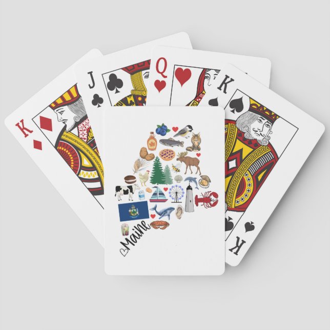 Jeu De Cartes Maine Cartes de lecture (dos)
