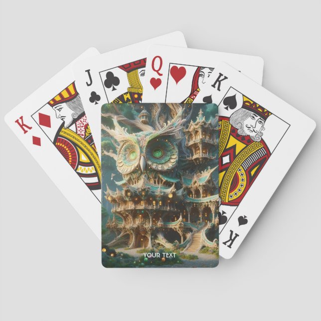 Jeu De Cartes Maison de l'arbre de la chouette Imaginaire (dos)