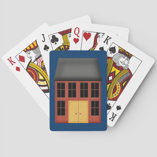 JEU DE CARTES MAISON DE PAYS JOUER CARTES (dos)