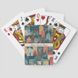 Jeu De Cartes Maison Suédoise Maison Village Scandinave Charme C