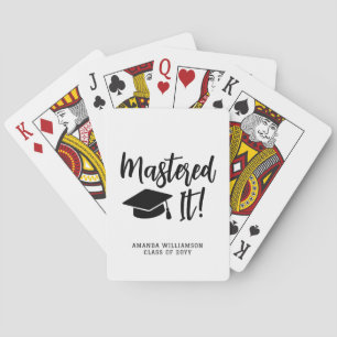 Jeu De Cartes Maîtrise personnalisée Diplôme La maîtrise
