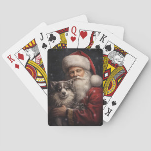 Jeu De Cartes Malamute d'Alaska avec Noël du Père Noël