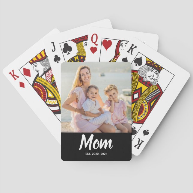 Jeu De Cartes Maman a établi un script photo moderne (dos)