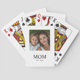 Jeu De Cartes Maman a établi un script photo noir