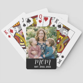 Jeu De Cartes Maman a établi un script photo noir