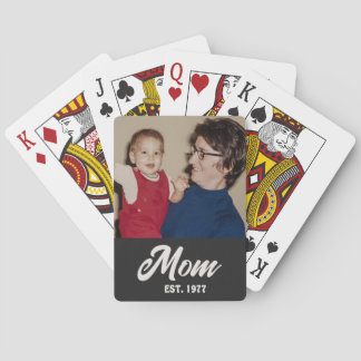 Jeu De Cartes Maman a établi un script photo noir