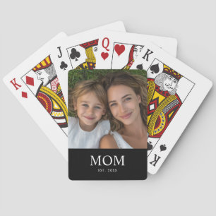 Jeu De Cartes Maman a établi un script photo noir