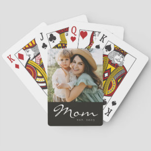 Jeu De Cartes Maman a établi un script photo poker noir