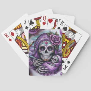 Jeu De Cartes Maman au crâne sucre et son bébé