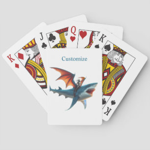 Jeu De Cartes Man-Bat équitation Scary Shark Thunder_Cove