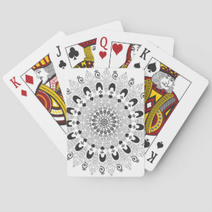 Jeu De Cartes Mandala Flower Design