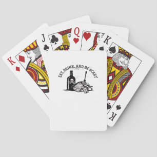 Jeu De Cartes Manger, boire et être effrayant Citation drôle