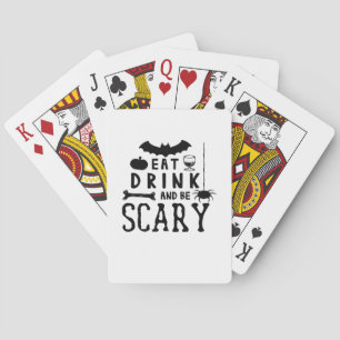 Jeu De Cartes Manger, boire et être effrayant Citation Halloween