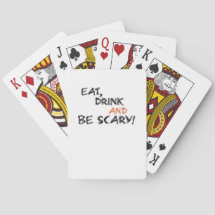Jeu De Cartes Manger, boire et être effrayant classique rétro